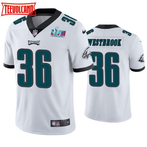 Philadelphia Eagles Brian Westbrook Super Bowl LVII White Limited Jersey