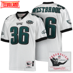 Philadelphia Eagles Brian Westbrook White 2003 Throwback Jersey