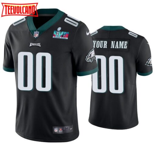 Philadelphia Eagles Custom Super Bowl LVII Black Limited Jersey