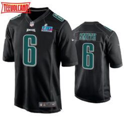 Philadelphia Eagles DeVonta Smith Super Bowl LVII Black Fashion Jersey