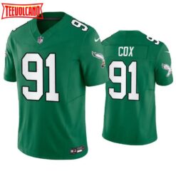 Philadelphia Eagles Fletcher Cox Green Throwback Limited Jersey