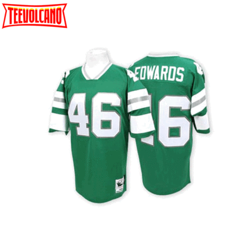 Philadelphia Eagles Herman Edwards Green Throwback Jersey