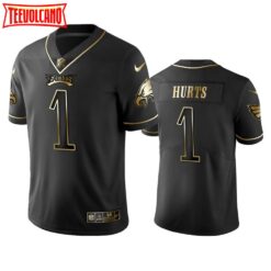 Philadelphia Eagles Jalen Hurts Black Golden Limited Jersey