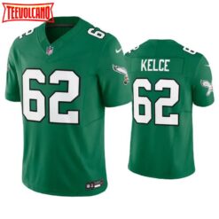 Philadelphia Eagles Jason Kelce Green Throwback Limited Jersey