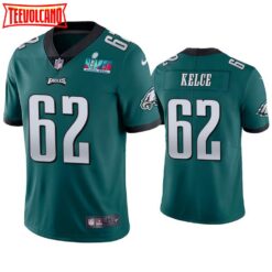 Philadelphia Eagles Jason Kelce Super Bowl LVII Green Limited Jersey