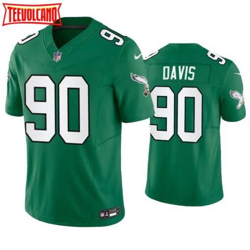 Philadelphia Eagles Jordan Davis Green Throwback Limited Jersey