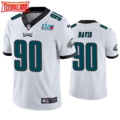 Philadelphia Eagles Jordan Davis Super Bowl LVII White Limited Jersey