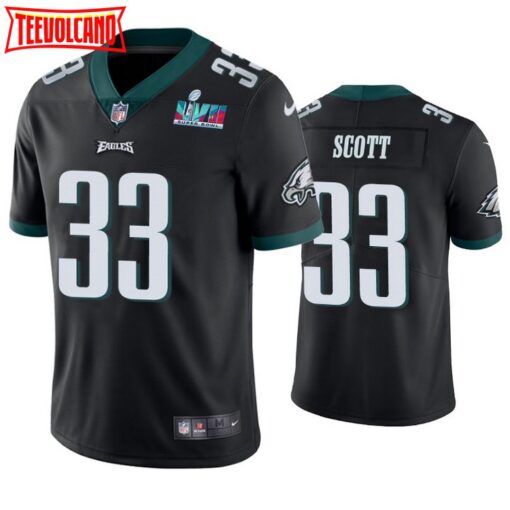 Philadelphia Eagles Josiah Scott Super Bowl LVII Black Limited Jersey