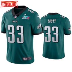 Philadelphia Eagles Josiah Scott Super Bowl LVII Green Limited Jersey