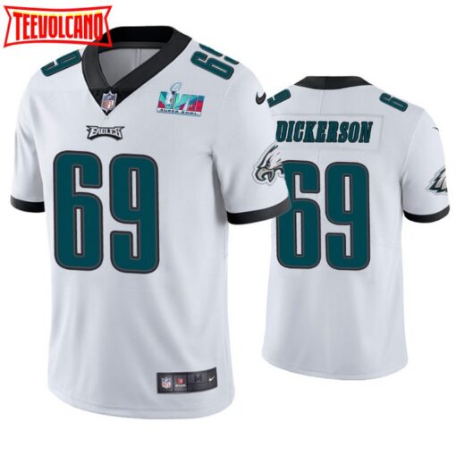 Philadelphia Eagles Landon Dickerson Super Bowl LVII White Jersey