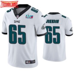 Philadelphia Eagles Lane Johnson Super Bowl LVII White Limited Jersey