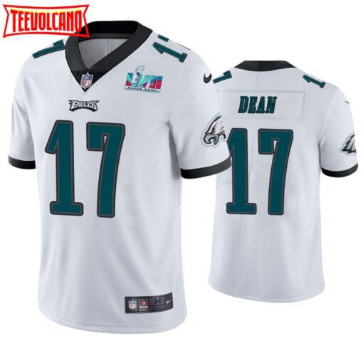 Philadelphia Eagles Nakobe Dean Super Bowl LVII White Limited Jersey