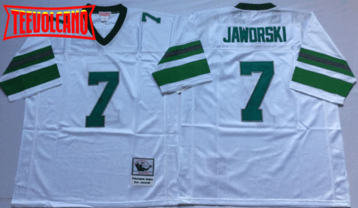 Philadelphia Eagles Ron Jaworski White Throwback Jersey