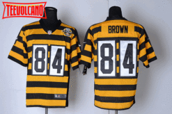 Pittsburgh Steelers Antonio Brown Yellow 80th Anniversary Throwback Jersey