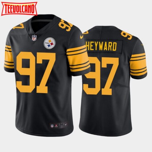 Pittsburgh Steelers Cameron Heyward Black Color Rush Limited Jersey