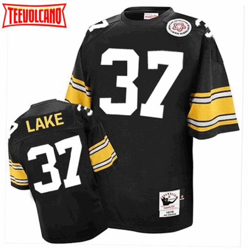 Pittsburgh Steelers Carnell Lake Black Throwback Jersey