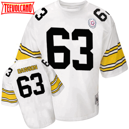 Pittsburgh Steelers Dermontti Dawson White Throwback Jersey