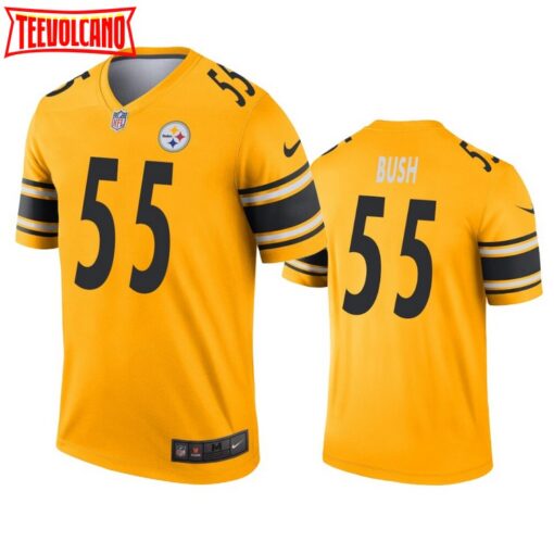 Pittsburgh Steelers Devin Bush Gold Inverted Limited Jersey