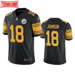 Pittsburgh Steelers Diontae Johnson Black Color Rush Jersey