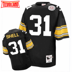 Pittsburgh Steelers Donnie Shell Black Throwback Jersey