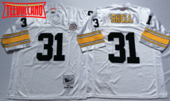 Pittsburgh Steelers Donnie Shell White Throwback Jersey