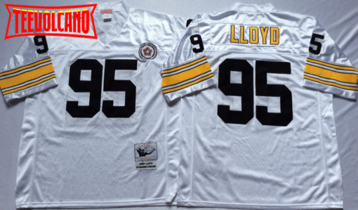 Pittsburgh Steelers Greg Lloyd White Throwback Jersey