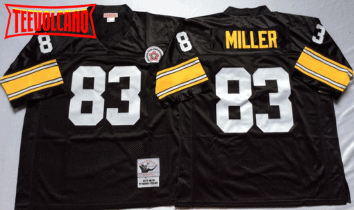 Pittsburgh Steelers Heath Miller Black Throwback Jersey