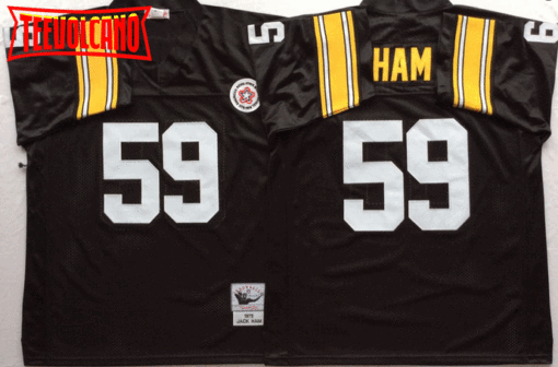 Pittsburgh Steelers Jack Ham Black Throwback Jersey