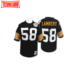 Pittsburgh Steelers Jack Lambert Black Throwback Jersey