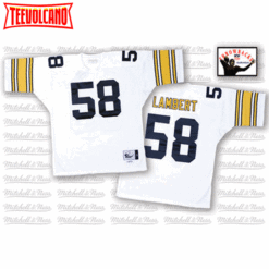 Pittsburgh Steelers Jack Lambert White Throwback Jersey