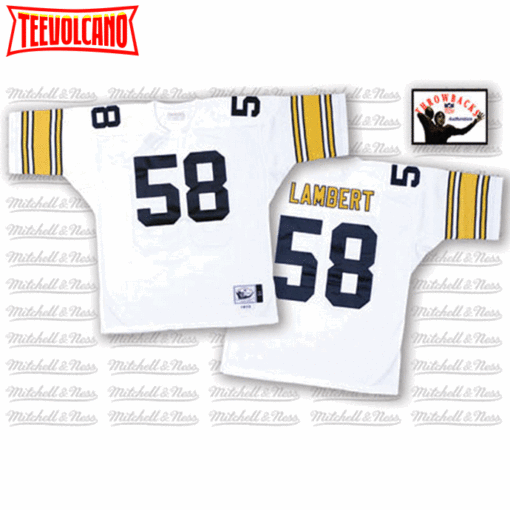 Pittsburgh Steelers Jack Lambert White Throwback Jersey