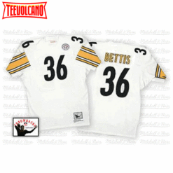 Pittsburgh Steelers Jerome Bettis White Throwback Jersey