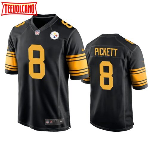 Pittsburgh Steelers Kenny Pickett Black Color Rush Limited Jersey