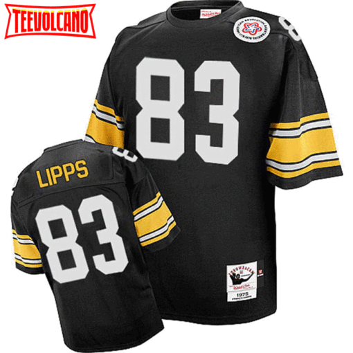 Pittsburgh Steelers Louis Lipps Black 1975 Throwback Jersey