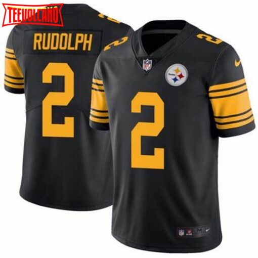 Pittsburgh Steelers Mason Rudolph Black Color Rush Limited Jersey