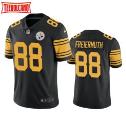 Pittsburgh Steelers Pat Freiermuth Black Color Rush Limited Jersey