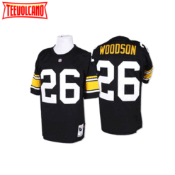 Pittsburgh Steelers Rod Woodson Black Throwback Jersey