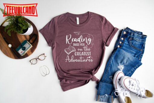 Reading Adventures Shirt, Librarian Shirt, Teacher Shirt