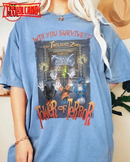 Retro Mickey And Friends The Twilight Zone Tower Of Terror Shirt