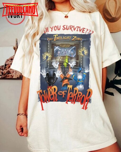 Retro Mickey And Friends The Twilight Zone Tower Of Terror Shirt