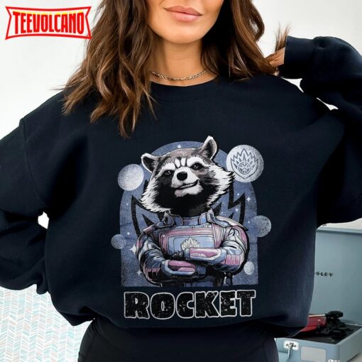 Retro Rocket Raccoon Shirt, Marvel Guardians Of The Galaxy 3 Shirt