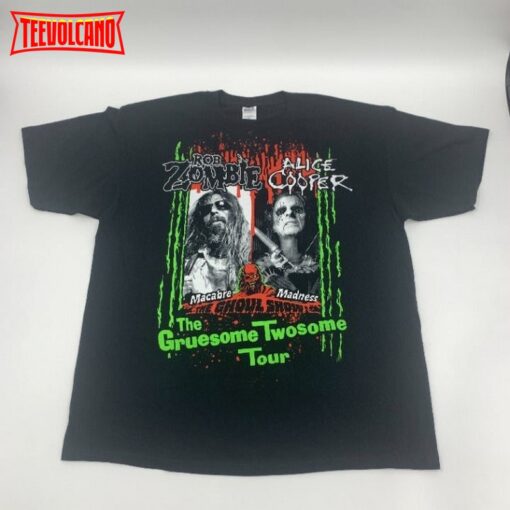 Rob Zombie Alice Cooper The Gruesome Twosome Tour T-shirt