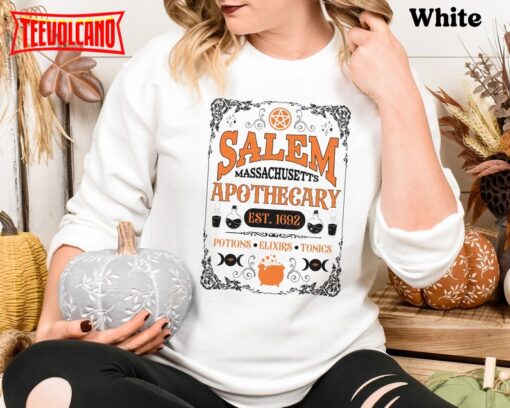 Salem Massachusetts Apothecary Sweatshirt, Salem Est 1692 T Shirt