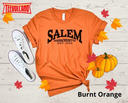 Salem Massachusetts Shirt, Cute Fall Shirt, Autumn Shirt, Salem Est 1692 Shirt