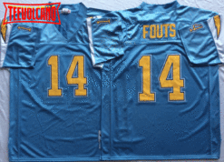 San Diego Chargers Dan Fouts Light Blue Throwback Jersey