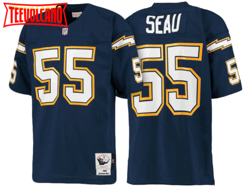 San Diego Chargers Junior Seau Royal Blue 1994 Throwback Jersey