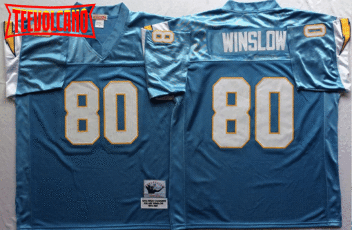 San Diego Chargers Kellen Winslow Light Blue Throwback Jersey