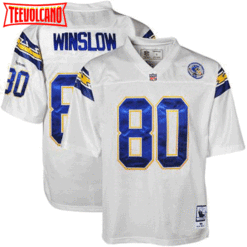 San Diego Chargers Kellen Winslow White 1984 Throwback Jersey