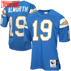 San Diego Chargers Lance Alworth Light Blue 1963 Throwback Jersey