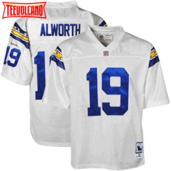 San Diego Chargers Lance Alworth White Throwback Jersey